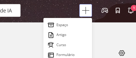 Menu + do Base com a opção Formulário