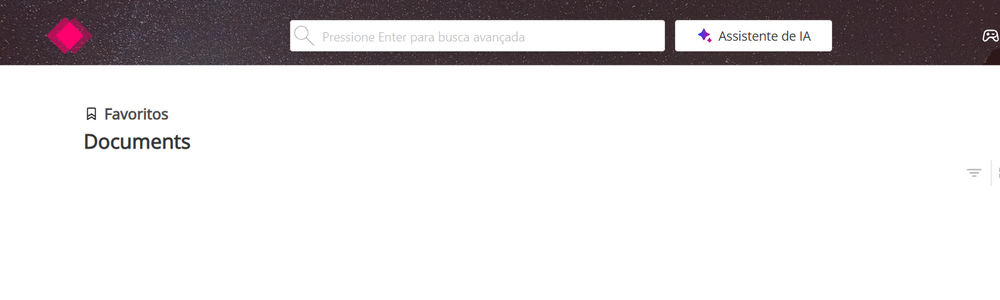 Página Favoritos