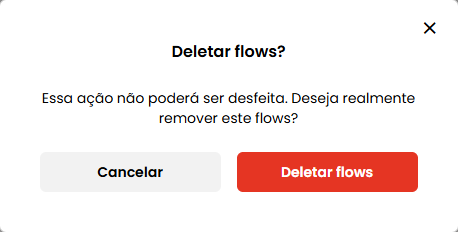 Confirmação Deletar flows